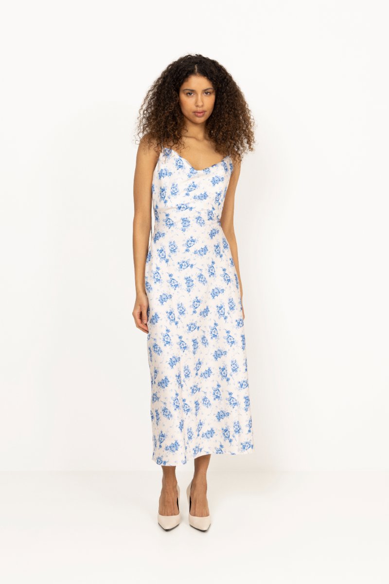 Eila Print Dress - Ecru Mix