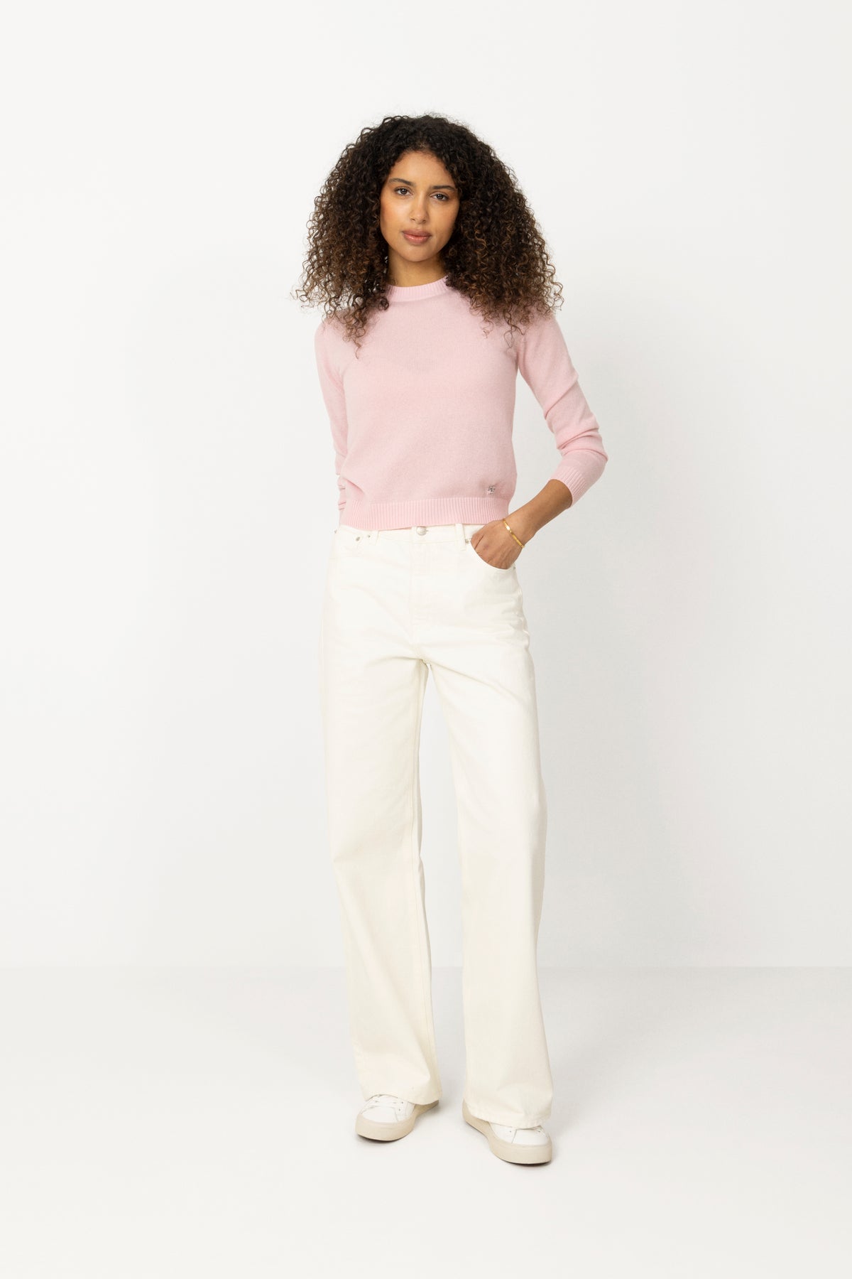 W Wide Jeans - Ecru