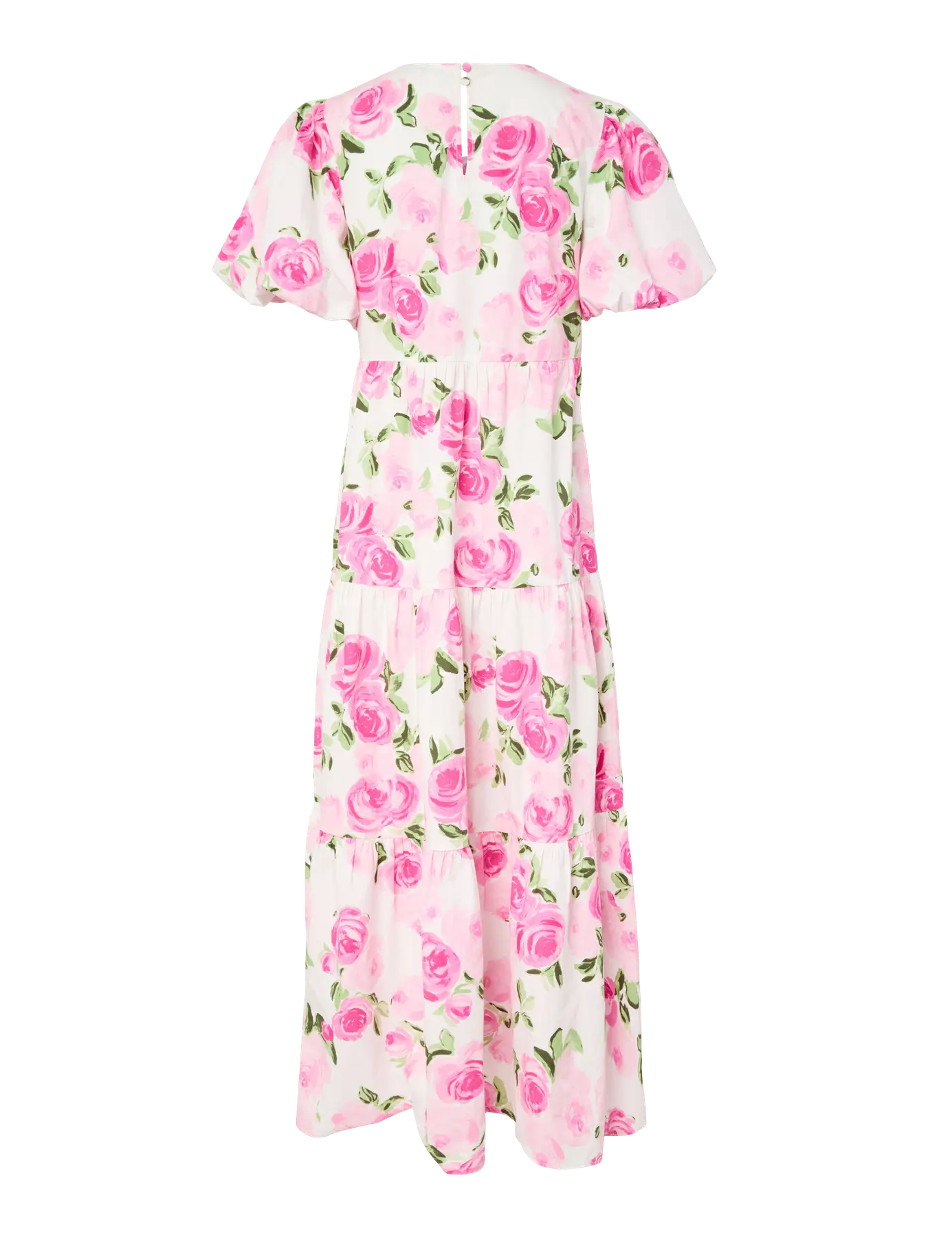 Yascolea Ss Ankle Dress - Star White Pink Emula