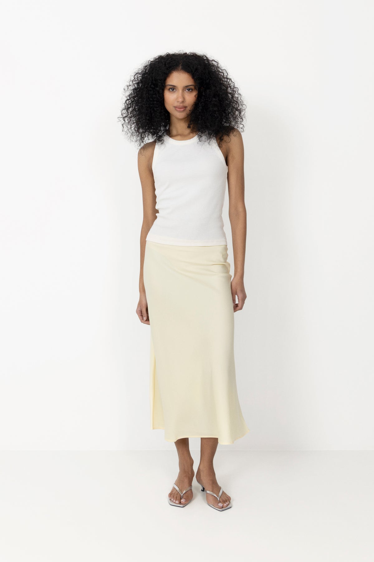 Yaspella Hw Midi Skirt - Anise Flower