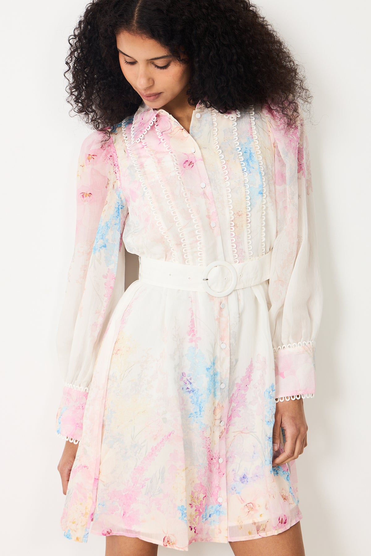 Yasflorence Ls Dress - Pristine Florence Aop