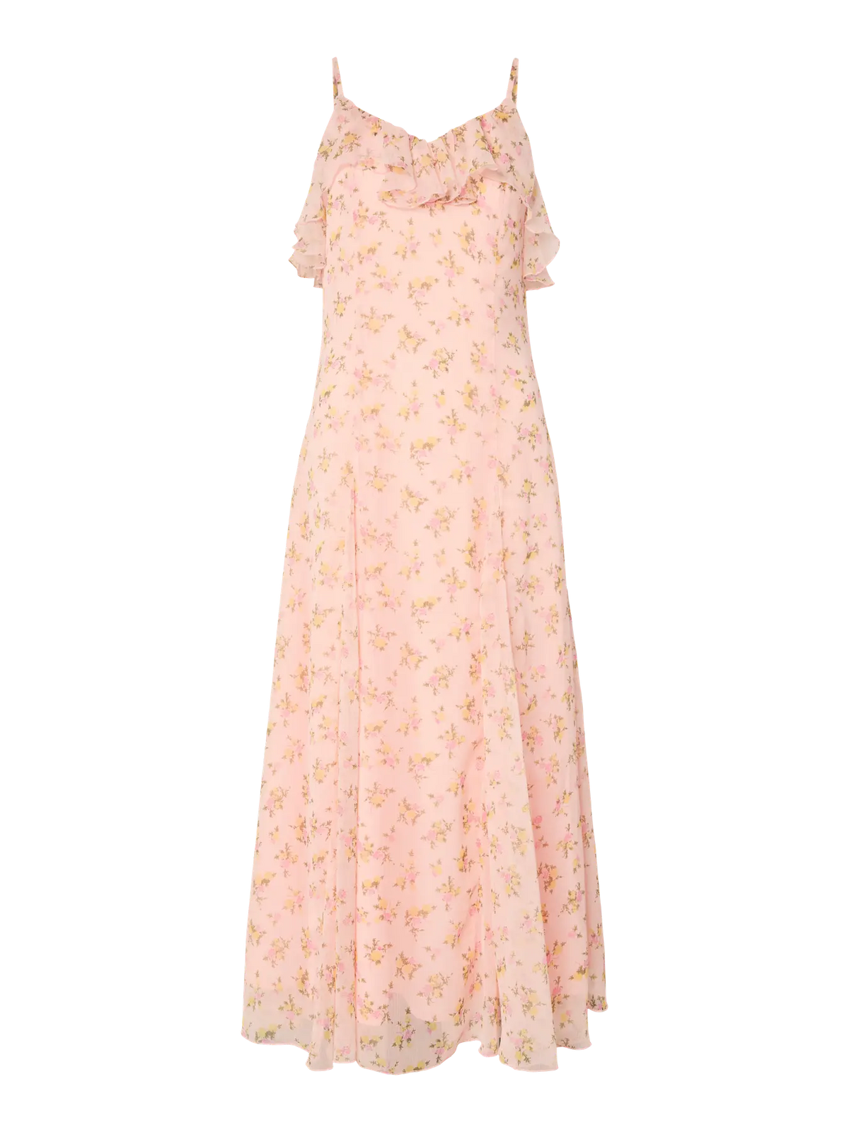 Yassoiree Strap Maxi Dress - Blushing Rose Soiree Aop