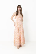 Yassoiree Strap Maxi Dress - Blushing Rose Soiree Aop