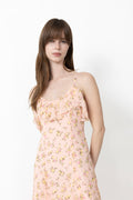 Yassoiree Strap Maxi Dress - Blushing Rose Soiree Aop