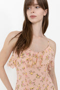 Yassoiree Strap Maxi Dress - Blushing Rose Soiree Aop