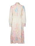 Yasflorence Ls Long Dress - Pristine Florence Aop