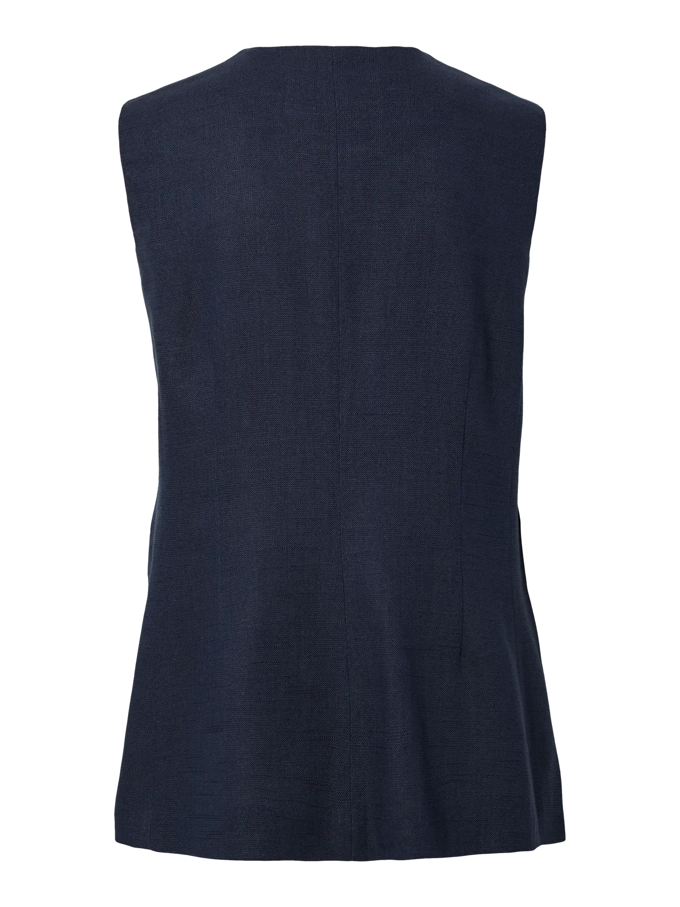 Yasagana Linen Blend Waistcoat - Navy Blazer