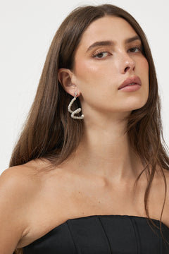 Skinny Viper Earrings - Silver