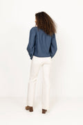 Emmeline Denim Blouse - Dark Blue