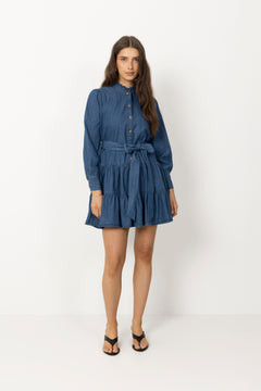 Latifana Denim Dress - Blue