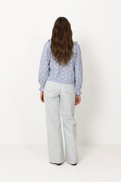 Degas Delicate Blouse - Dusty Blue