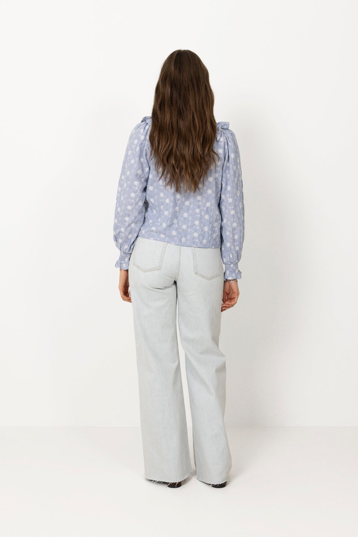 Degas Delicate Blouse - Dusty Blue