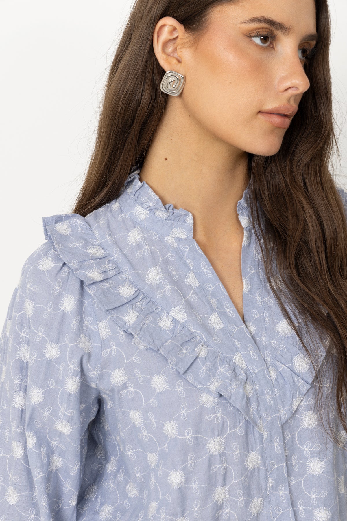 Degas Delicate Blouse - Dusty Blue
