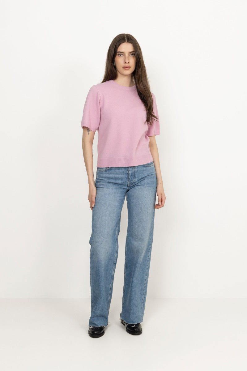 Missy Knit Tee - Light Pink