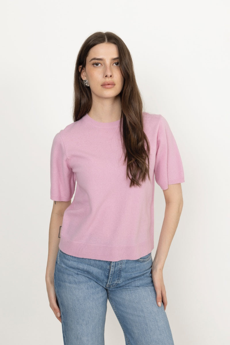 Missy Knit Tee - Light Pink