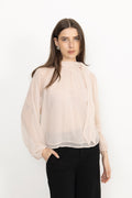 Patti Double Dot Blouse - Creme