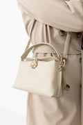Hanna Mini Bag - Grained Leather Creme