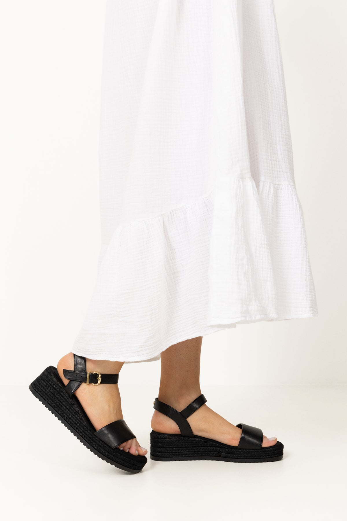 Lili Wedge - Black/Black