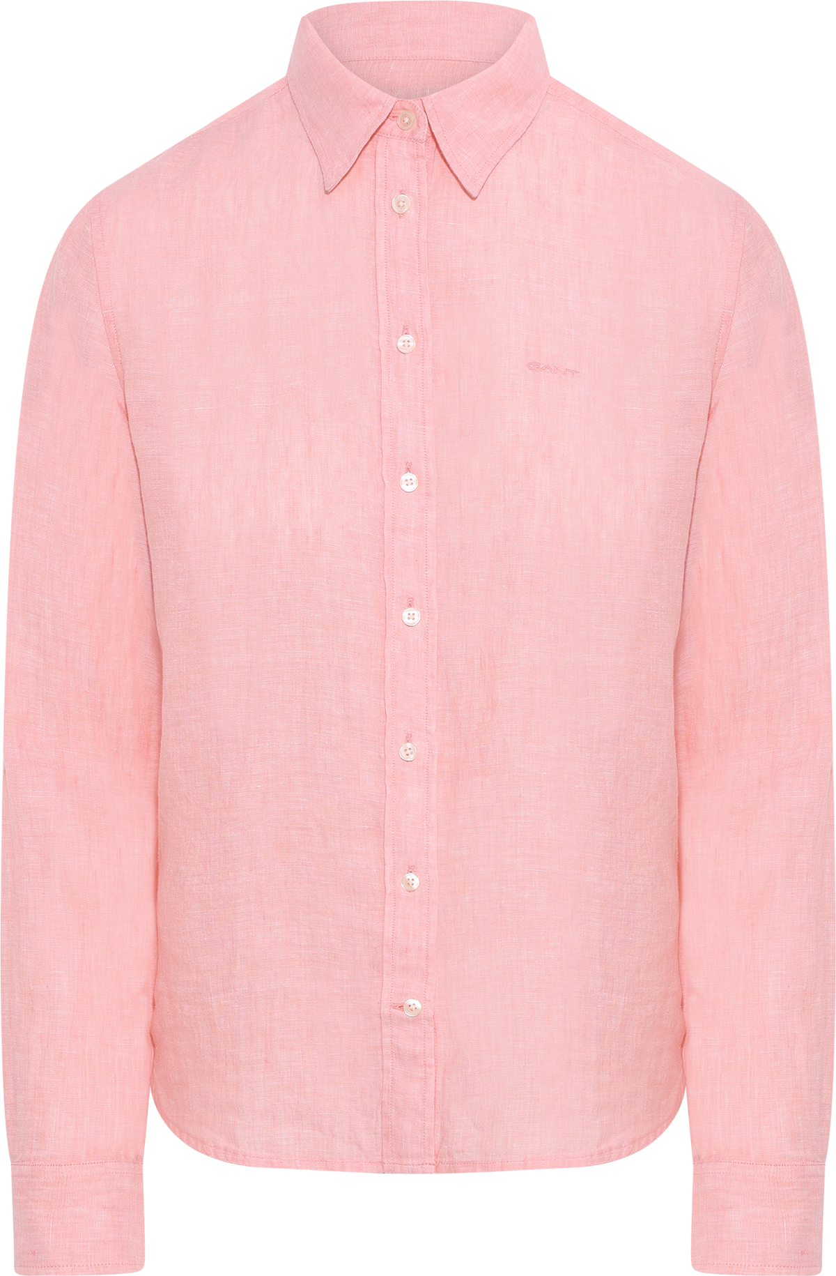 Reg Linen Ls Shirt - Lilly Pink