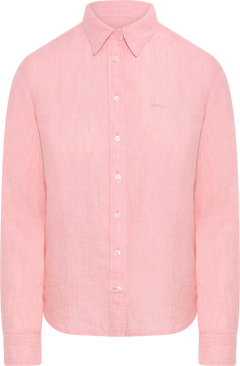 Reg Linen Ls Shirt - Lilly Pink
