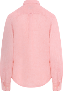 Reg Linen Ls Shirt - Lilly Pink