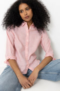 Reg Linen Ls Shirt - Lilly Pink