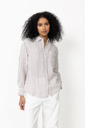 Rel Striped Linen Ls Shirt - Fresh Soil