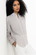 Rel Striped Linen Ls Shirt - Fresh Soil