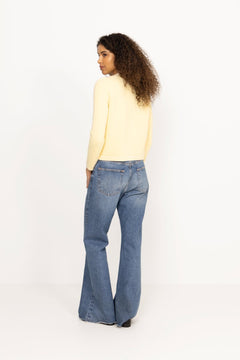 Cotton Knit Jacket - Vanilla Yellow