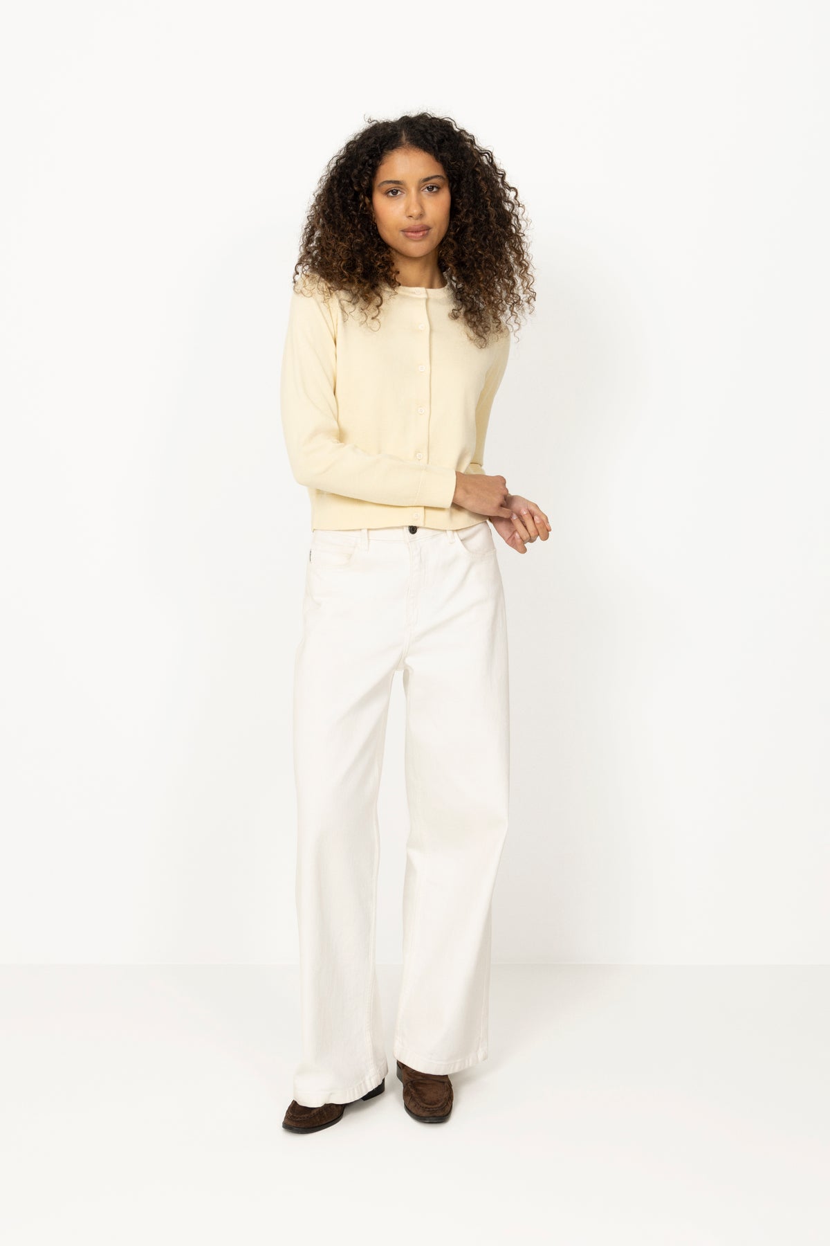 Cotton Cashmere Cardigan - Panna Cotta
