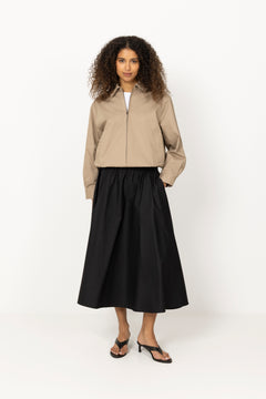 Blouson Zip Up Jacket - Khaki