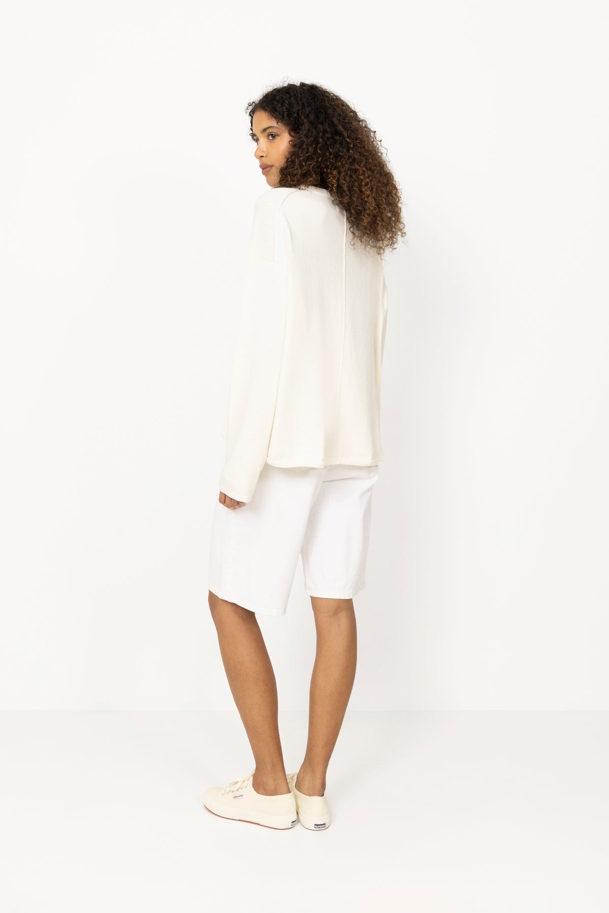 Toulon Cotton Cashmere Sweater - Starch