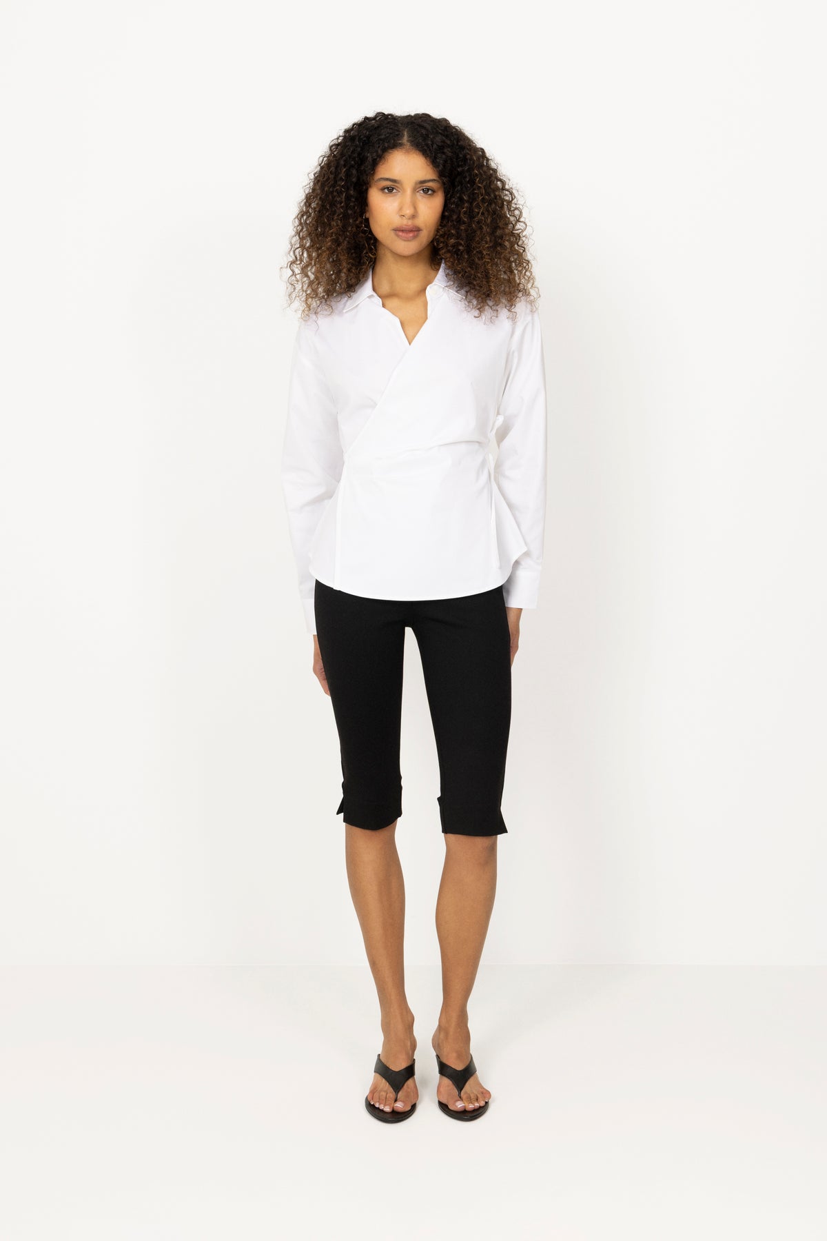 Stretch Capri Pants - Jet Black