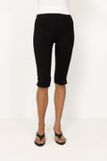 Stretch Capri Pants - Jet Black