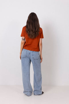 Essential Ss Boxy Tee - Potters Clay
