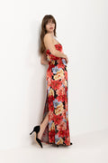 Gzsigrida P Silk Dress - Dessert Flower Multi