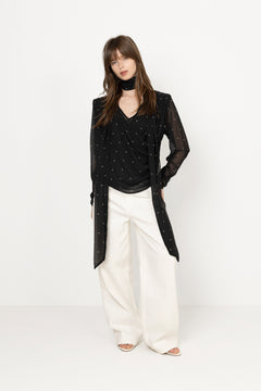 Gzdorthie P Blouse - Khaki Dot