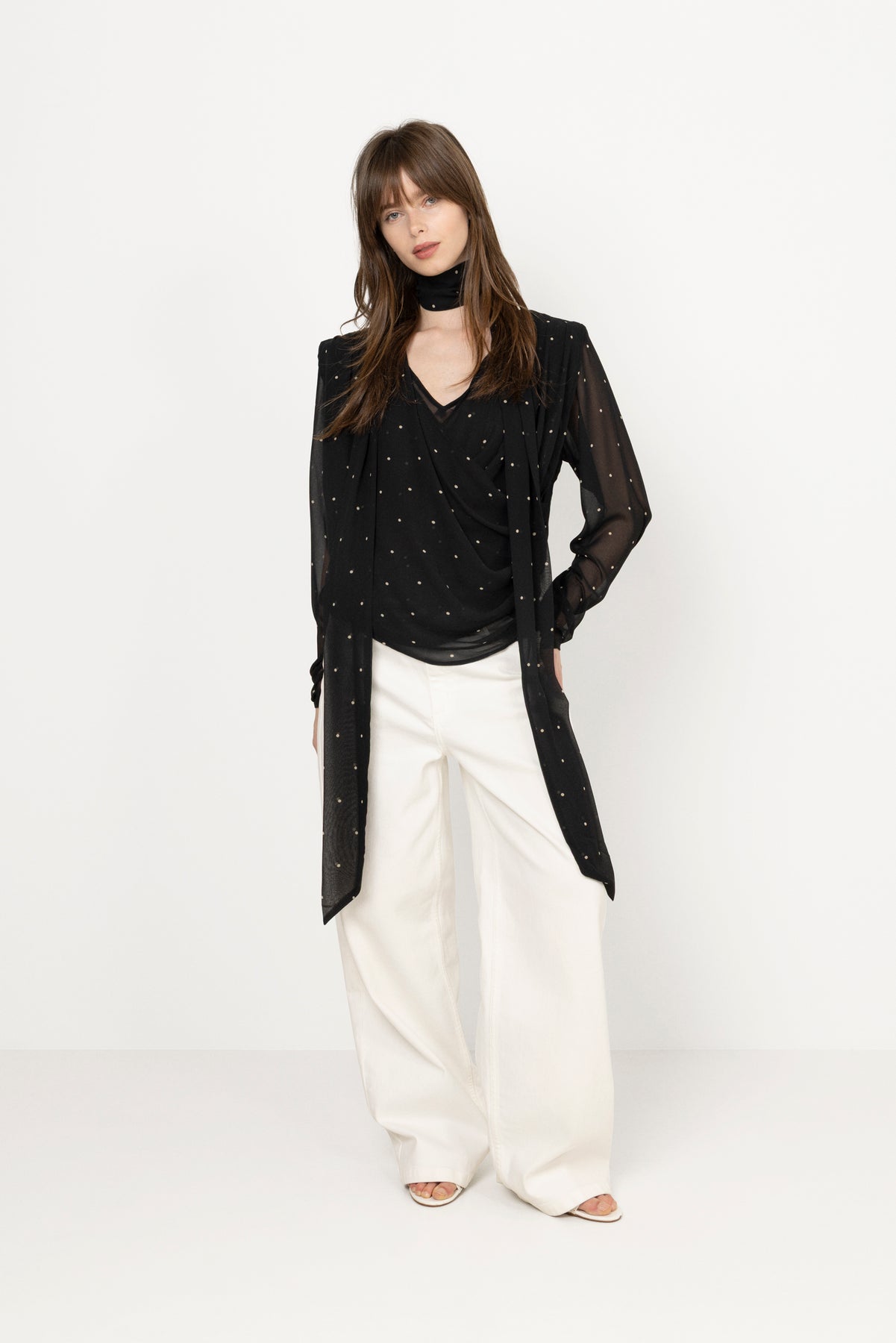 Gzdorthie P Blouse - Khaki Dot
