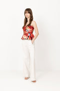 Gzsigrida P Silk Top - Dessert Flower Multi