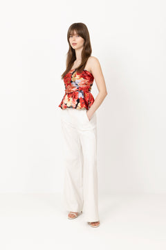 Gzsigrida P Silk Top - Dessert Flower Multi