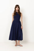 Luce Midi Dress - Vintage Navy