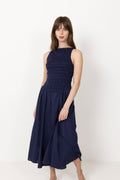Luce Midi Dress - Vintage Navy