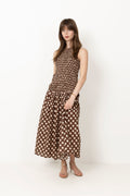 Luisa Midi Dress - Cioccolato Dot