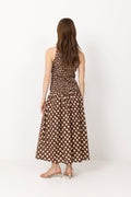 Luisa Midi Dress - Cioccolato Dot