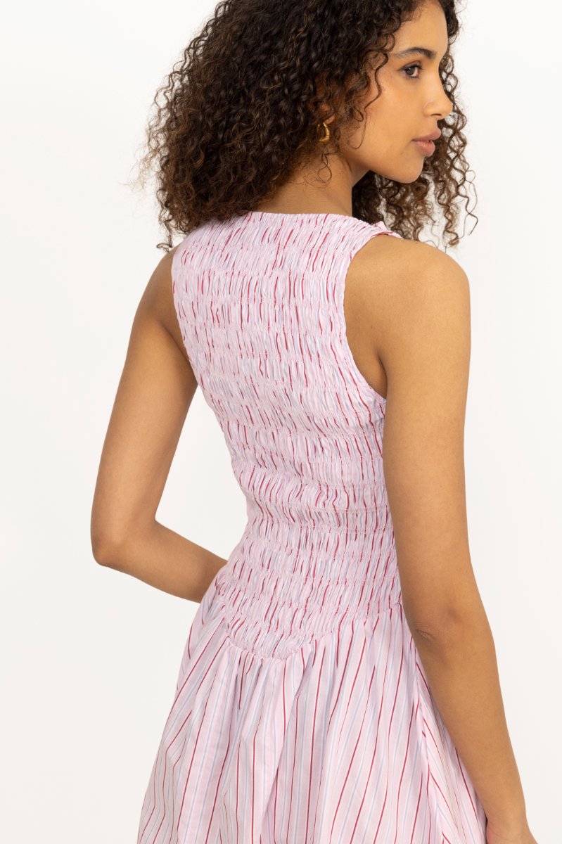 Martina Mini Dress - Fiori Stripe Palazzo