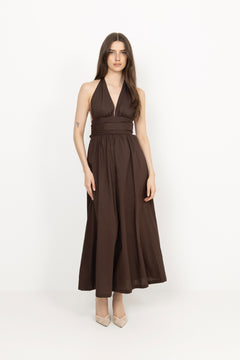 Lido Maxi Dress - Espresso