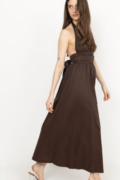 Lido Maxi Dress - Espresso