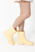 Unisex Downpour Short Boot - Pale Yellow