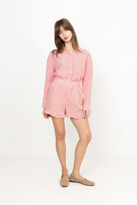 Sonja Shorts - Red/White