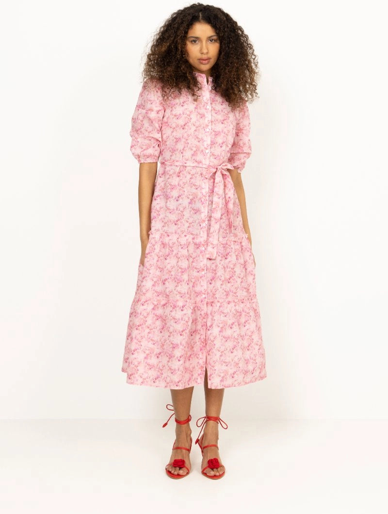 Kate Long Dress - Rose/Hot Pink